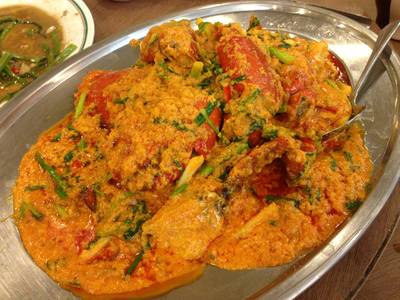 Curry Crab ที่ ร้านอาหาร สมบูรณ์โภชนา อุดมสุข