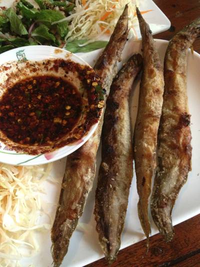 ปลาหรด ที่ ร้านอาหาร ครกไม้ไทยลาว