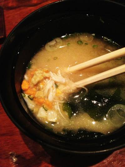 ซุปมิโซะไข่ปู ไม่สั่งแล้วจะเสียใจ ที่ ร้านอาหาร Hanako
