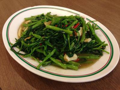 Stir Fried Morning Glory ที่ ร้านอาหาร สมบูรณ์โภชนา อุดมสุข