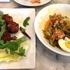 ลาบทอด...ยำถั่วพลู ที่ ร้านอาหาร ครัวดอกไม้ขาว