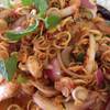 พล่ากุ้ง อร่อยดี มีกุ้ง6ตัว ที่ ร้านอาหาร บ้านอิสระ