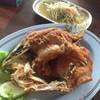 ปลากะพงทอดน้ำปลา~สด~กรอบ~หร่อยยย ที่ ร้านอาหาร วังมุข