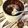 Hot Chocolate Cake ที่ ร้านอาหาร Chu