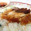 ข้าวหมูกรอบธรรมด๊า ธรรมดา ที่ ร้านอาหาร ร้านสมชัย เป็ดพะโล้ (โกเท้)