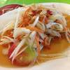 ตำไทย ที่ ร้านอาหาร ทุ่งหลวง ไก่ย่าง ปลาเผ่า