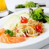 Papaya salad with salmon ที่ ร้านอาหาร German House Pure Place รามคำแหง