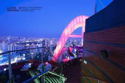 บรรยากาศภายในร้าน ที่ ร้านอาหาร Red Sky
