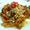 ปลาทับทิมสมุนไพร ที่ ร้านอาหาร ร้านลุงใหญ่