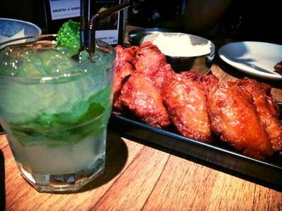 ทานไก่Bon Chon กะโซจูMojito ที่ ร้านอาหาร BonChon Chicken ทองหล่อ 13