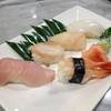 Ama Ebi, Ika, Tsubugai, Hotate ที่ ร้านอาหาร Sei Ryu Sushi (ไซ ริว)