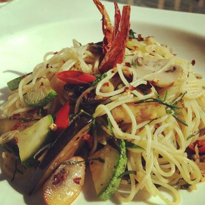Vegetarian Parade: Vegan Capellini  ที่ ร้านอาหาร N'Grill Brazilian Bistro