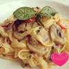 Vegetarian Parade: Fettuccine Mushroom Alfredo ที่ ร้านอาหาร N'Grill Brazilian Bistro