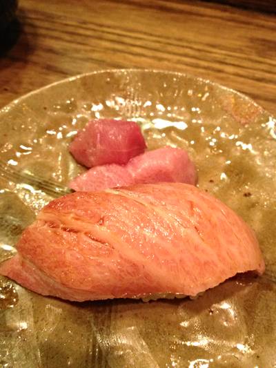 O-toro Bluefin ที่ ร้านอาหาร Shori Sushi House O-toro Bluefin ที่ ร้านอาหาร Shori Sushi House