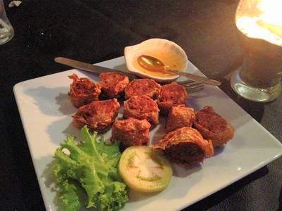 หอยจ๊อ ที่ ร้านอาหาร สุภัทรา บาย เดอะ ซี