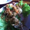 ปูนิ่มทอดกระเทียมอร่อยไม่อมน้ำมัน ที่ ร้านอาหาร ฟาร์มปูนิ่ม