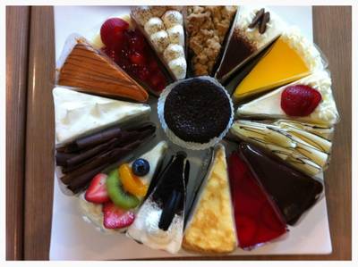 รวมภาพบาดใจเค้กต่างๆ ที่ ร้านอาหาร Secret Garden สาทร