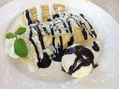 Monkey Cream Crape !! ที่ ร้านอาหาร Phuket Tea Station