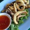 ปลาหมึกแดดเดียว ที่ ร้านอาหาร แสงไทย ซีฟู้ด