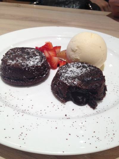 ชอคแลตลาวา ที่ ร้านอาหาร After You Dessert Cafe เซ็นทรัลลาดพร้าว