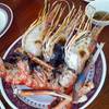 กุ้งเผา ที่ ร้านอาหาร กุ้งเผาทองชุบ