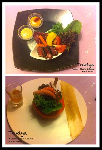 Salad ที่ ร้านอาหาร Tokiya Fusion Steak Course Siam Discovery