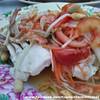 ตำปูม้ารสแซ่บ ที่ ร้านอาหาร สังเวียน ซีฟู๊ด