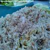 ข้าวผัดปูทานกับกับข้าวมื้อนี้ ที่ ร้านอาหาร สังเวียน ซีฟู๊ด