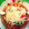 ตำไข่เค็ม😱😱😱😱 ที่ ร้านอาหาร ลุงหนวดส้มตํายกล้อ