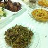 ลาบและข้าวเหนียว ที่ ร้านอาหาร แซ่บวัน ตำซั่ว