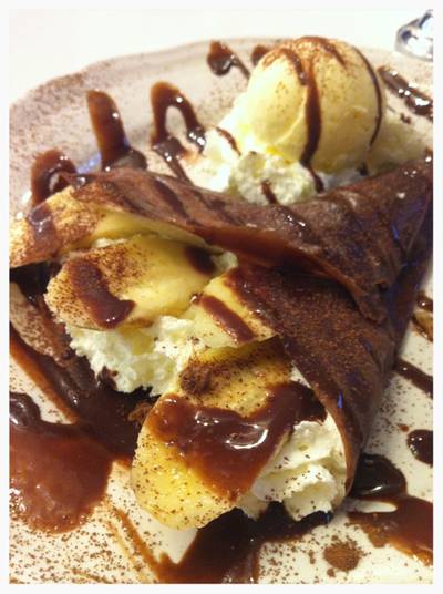 Chocolate French pancake ที่ ร้านอาหาร Pancake Cafe Siam Paragon