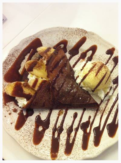 Chocolate French pancake ที่ ร้านอาหาร Pancake Cafe Siam Paragon