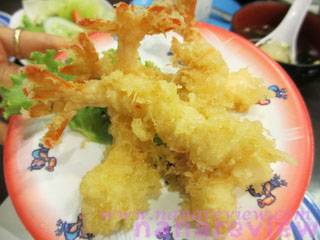 กุ้งเทมปุระ ที่ ร้านอาหาร Kozo Sushi ธนิยะพลาซ่า