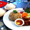 ข้าวผัดกากหมู+หมูแดดเดียว