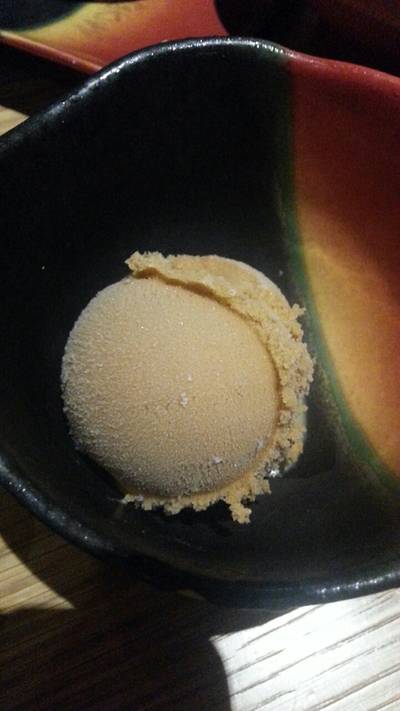vanilla ice cream ที่ ร้านอาหาร Takumi