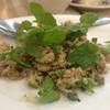ลาบปลาดุกไม่ใส่พริก ที่ ร้านอาหาร สวนกุหลาบ