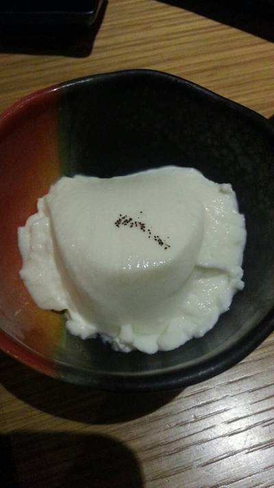 milk pudding ที่ ร้านอาหาร Takumi