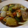 หมูผีดเปรี้ยวหวาน ที่ ร้านอาหาร โมโมทาโร่