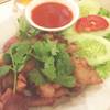 จระเข้ทอดราดน้ำปลา ที่ ร้านอาหาร จานโปรด