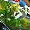 ปลาหมึกนึ่งมะนาว ที่ ร้านอาหาร เส่ย