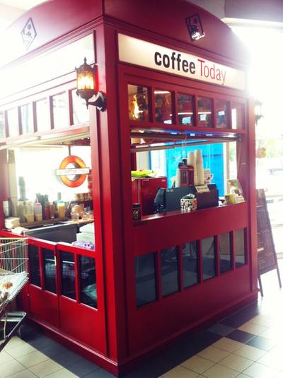 ตู้โทรศัพท์เก๋ๆ นำมาทำร้านกาแฟน่ารักเชียว ที่ ร้านอาหาร coffee Today Big C รัชดา ตู้โทรศัพท์เก๋ๆ นำมาทำร้านกาแฟน่ารักเชียว ที่ ร้านอาหาร coffee Today Big C รัชดา